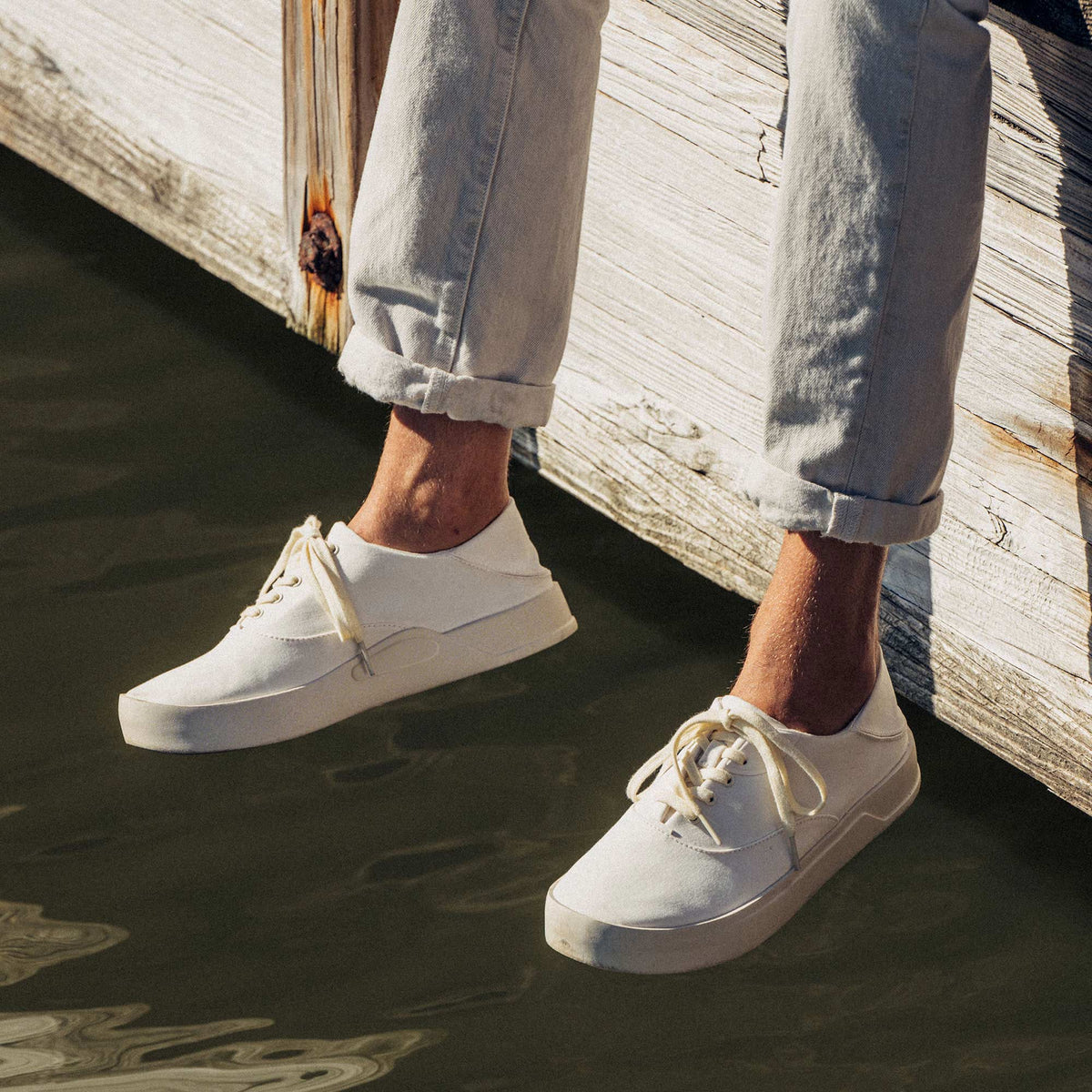 OluKai Classic | Tradewind Men’s Breathable Sneakers - Off White