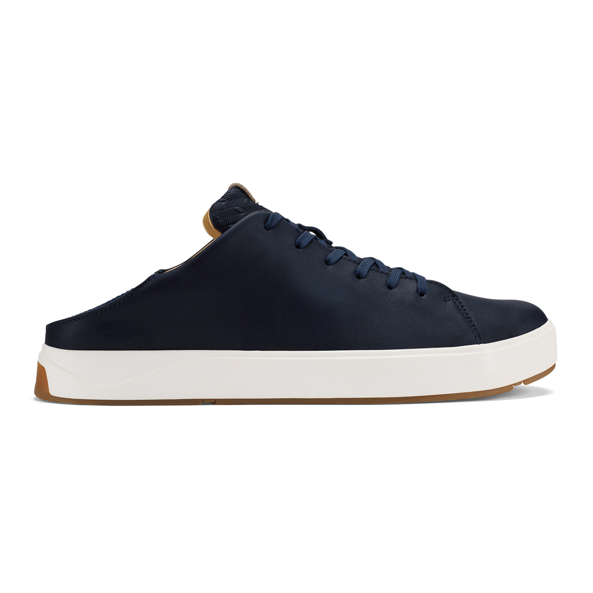 OluKai New | Lae‘ahi Lī ‘Ili Men's Leather Sneakers - Trench Blue