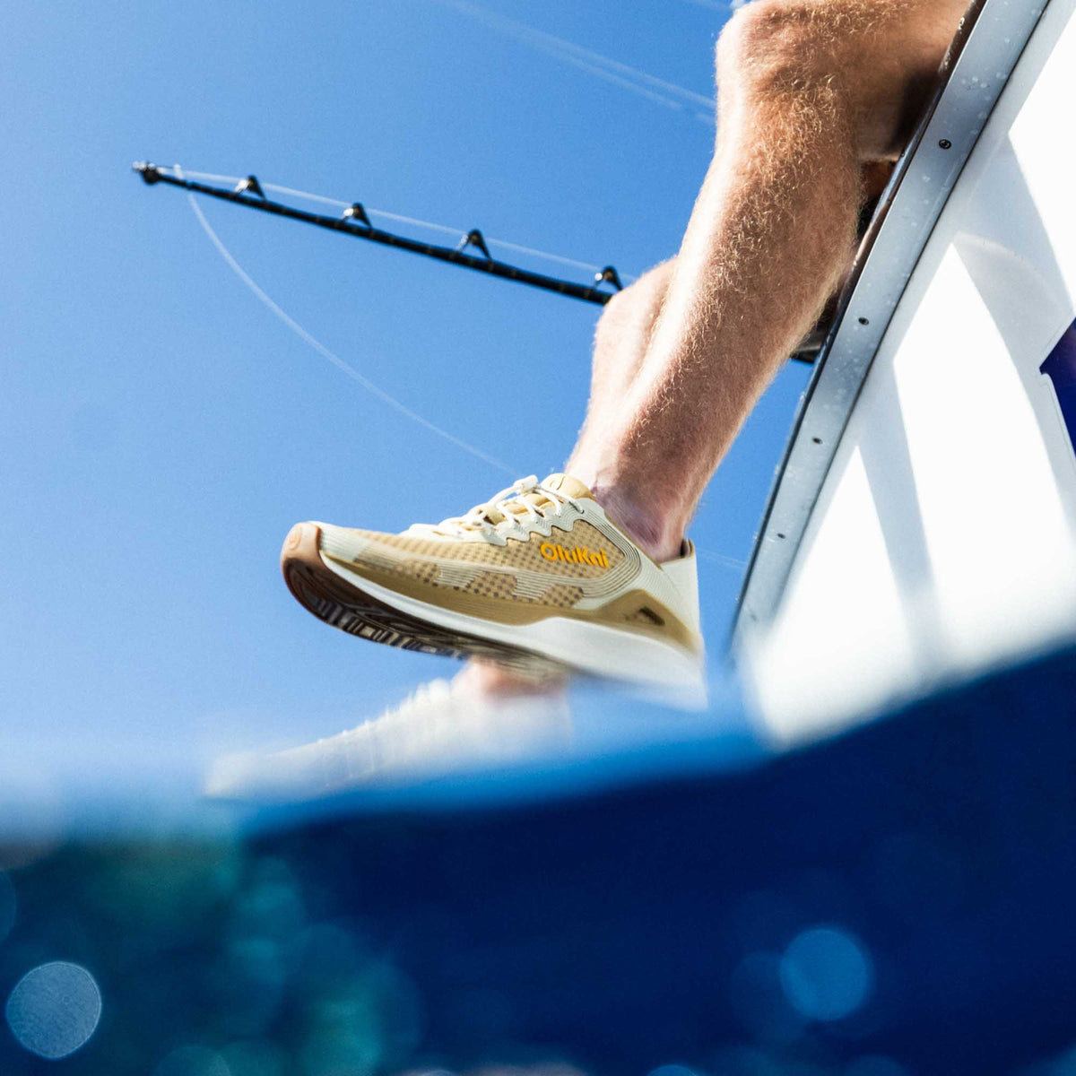 OluKai Special Offer | ‘Ahi Men’s Water Boat Shoes - Tan / Tapa