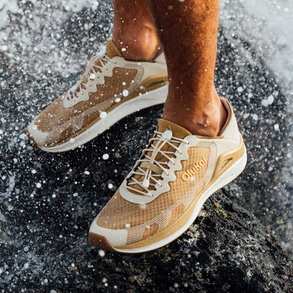 OluKai Special Offer | ‘Ahi Men’s Water Boat Shoes - Tan / Tapa