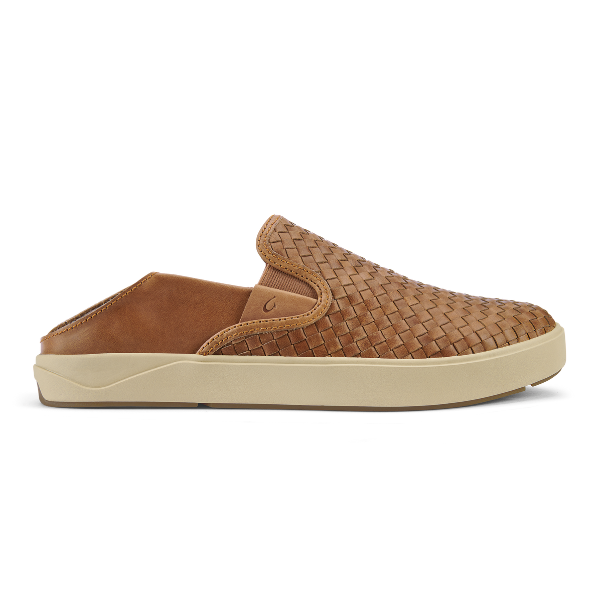 OluKai Best Price | Lae‘ahi Lauhala Men's Leather Slip-On Sneakers - Fox