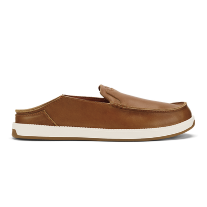 OluKai Popular | Kākaha Nia Men‘s Leather Slip-On Shoes - Fox