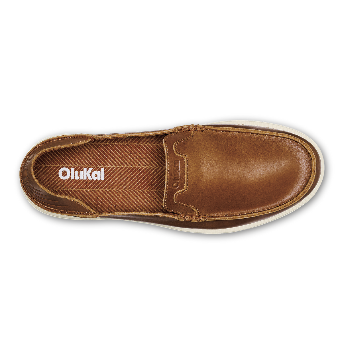 OluKai Popular | Kākaha Nia Men‘s Leather Slip-On Shoes - Fox
