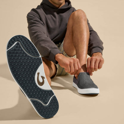 OluKai Value | Lae‘ahi Men's Slip-On Sneakers - Pavement