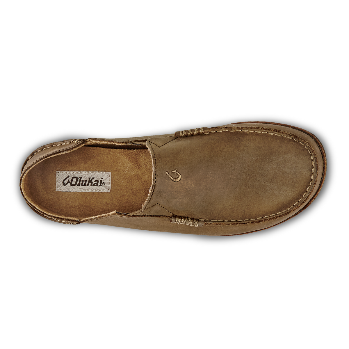 OluKai Exclusive | Moloā Men's Leather Slip On Shoes - Ray / Toffee