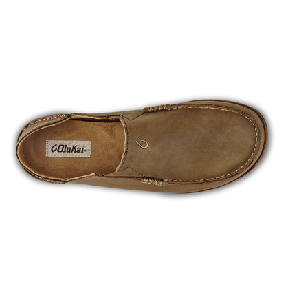 OluKai Exclusive | Moloā Men's Leather Slip On Shoes - Ray / Toffee