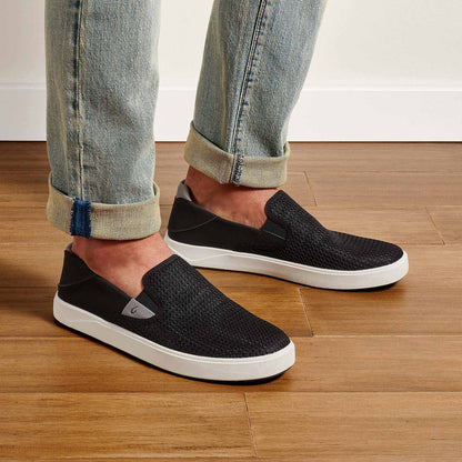 OluKai Everyday | OluKai Lae‘ahi - Black | Men's Slip-on Sneakers
