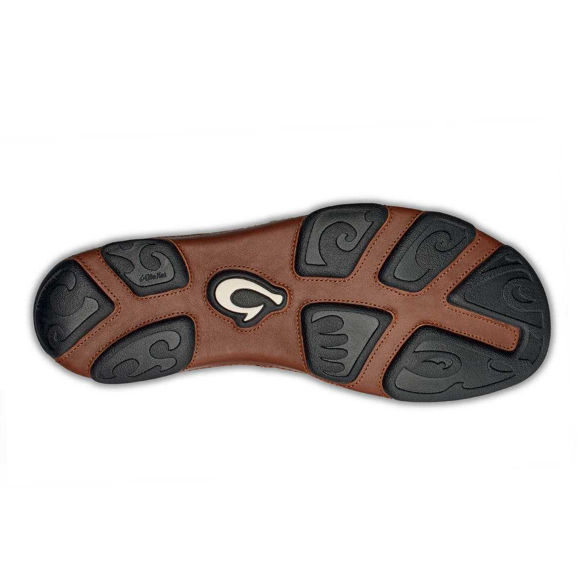OluKai Latest | Moloā Men's Leather Slip On Shoes - Black / Toffee