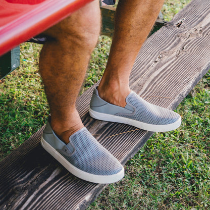OluKai Smart Buy | Lae‘ahi Men's Slip-On Sneakers - Poi