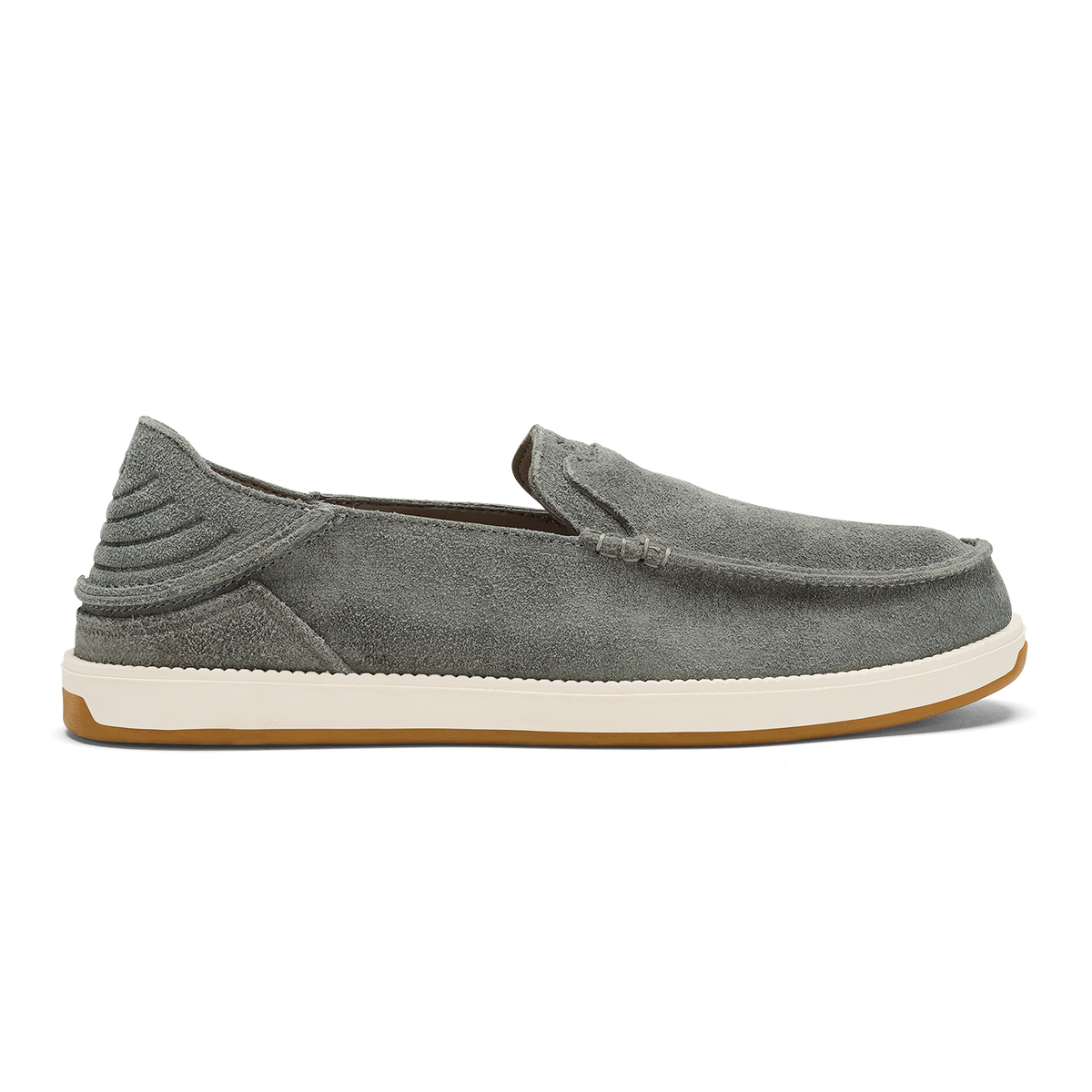 OluKai Hot Sale | Kākaha Nia Men‘s Suede Slip-On Shoes - Ash