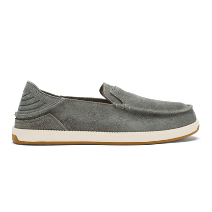 OluKai Hot Sale | Kākaha Nia Men‘s Suede Slip-On Shoes - Ash