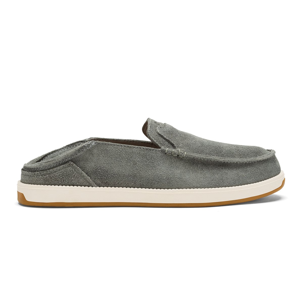 OluKai Hot Sale | Kākaha Nia Men‘s Suede Slip-On Shoes - Ash