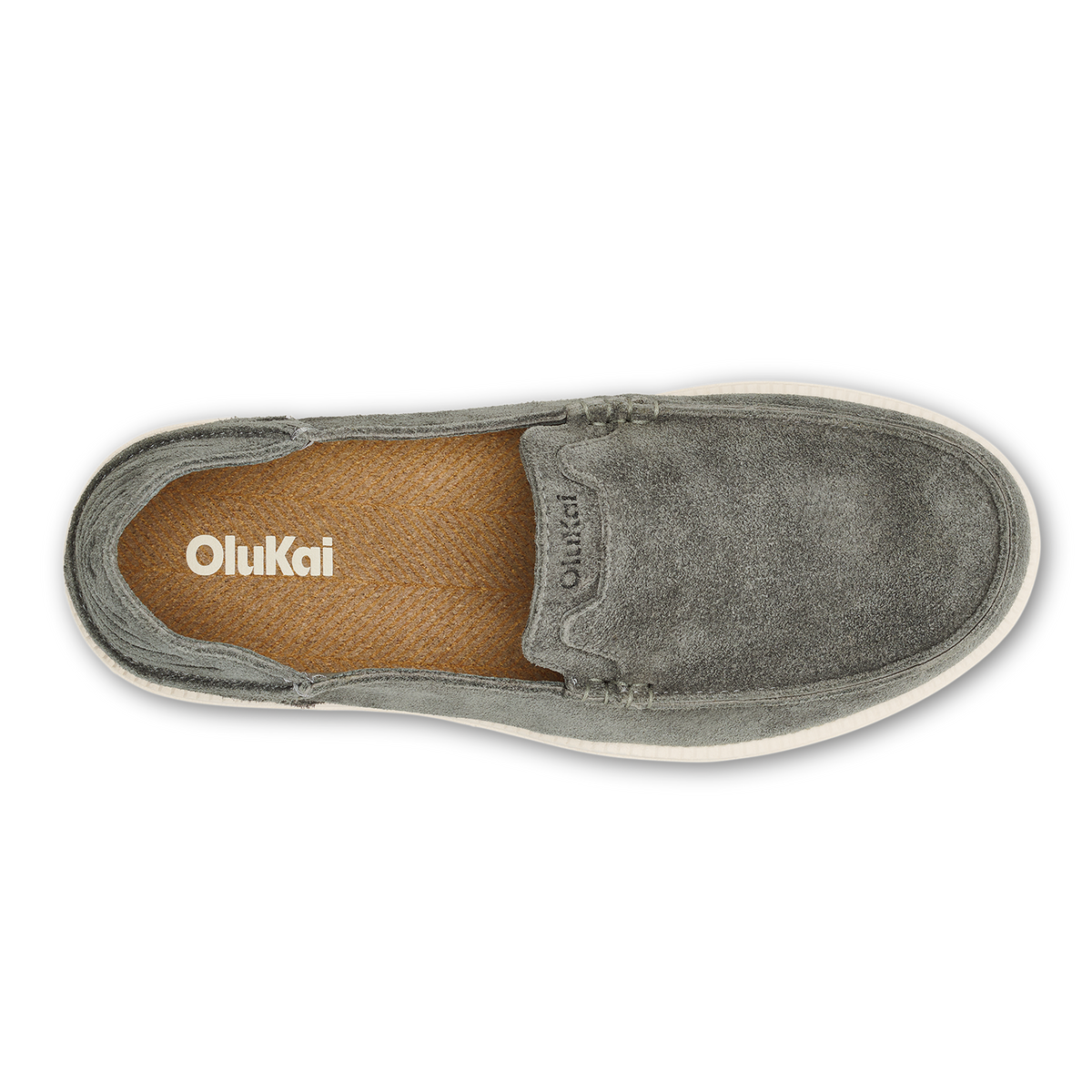 OluKai Hot Sale | Kākaha Nia Men‘s Suede Slip-On Shoes - Ash
