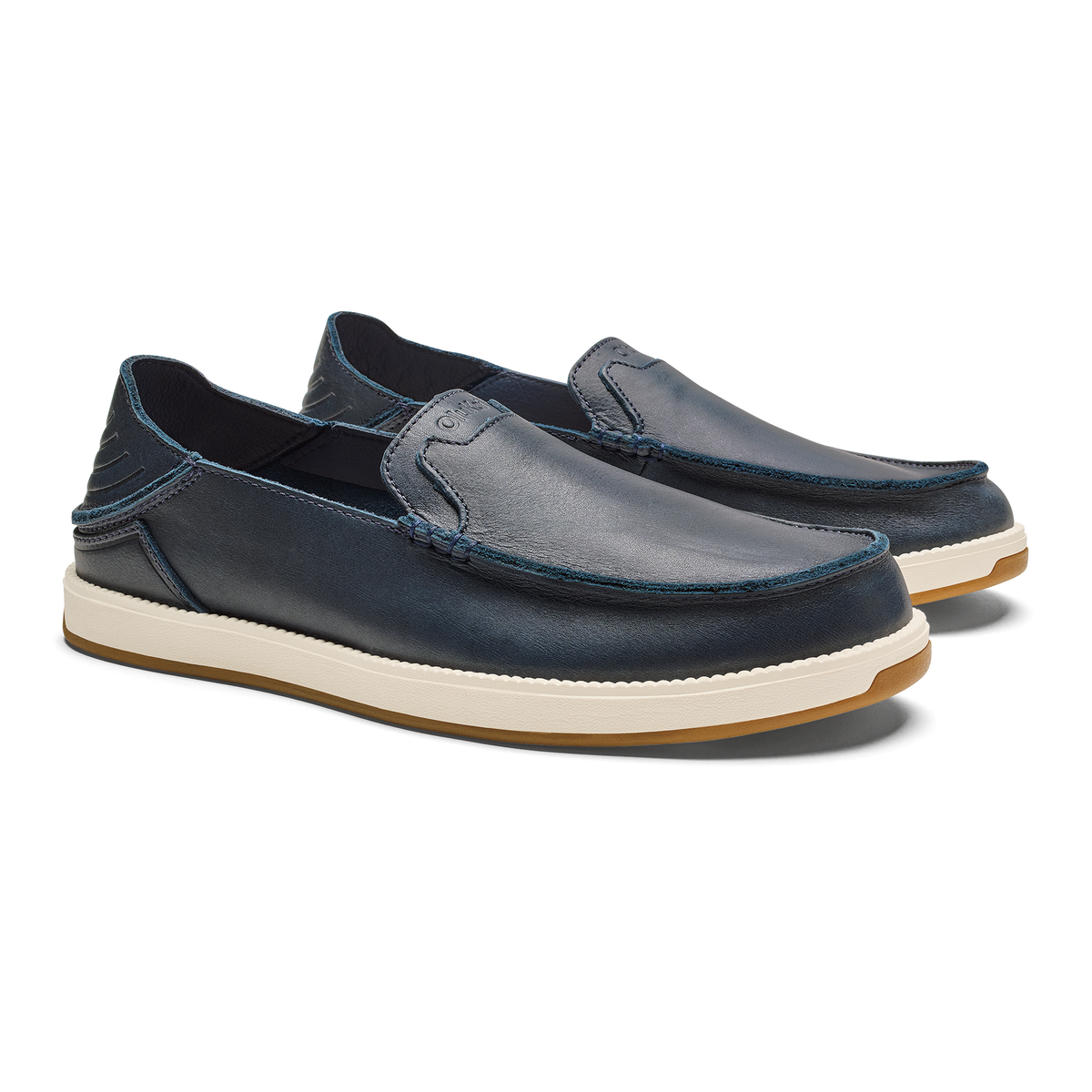 OluKai Essential | Kākaha Nia Men‘s Suede Slip-On Shoes - Mood Indigo
