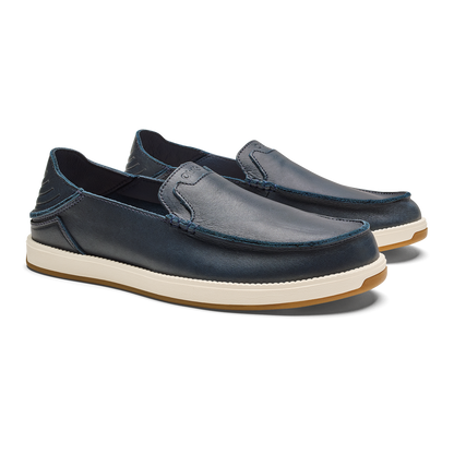 OluKai Essential | Kākaha Nia Men‘s Suede Slip-On Shoes - Mood Indigo