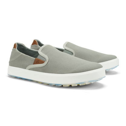 OluKai Smart Buy | Wai‘alae Slip On Men’s Golf Shoes - Ash