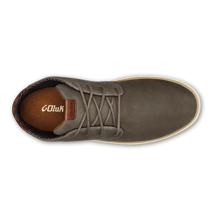 OluKai Trending | Papakū 'Ili Men’s Waterproof Leather Boots- Mustang