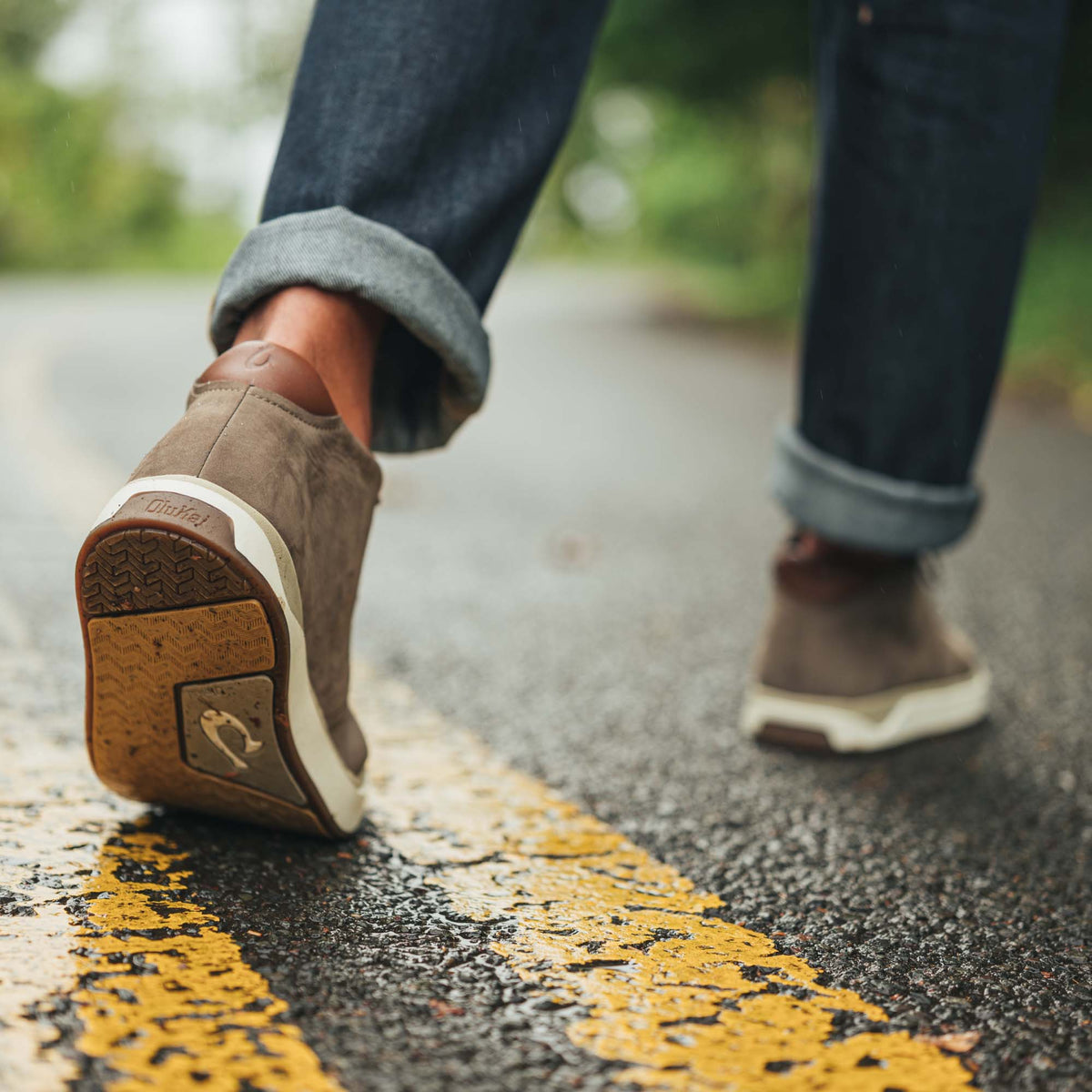 OluKai Trending | Papakū 'Ili Men’s Waterproof Leather Boots- Mustang