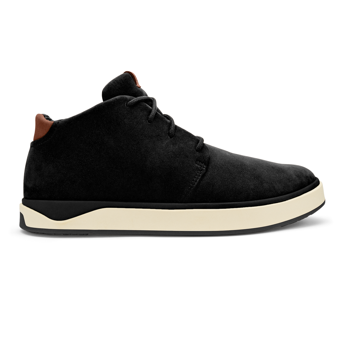 OluKai Customer Favorite | Papakū 'Ili Men’s Waterproof Leather Boots- Black