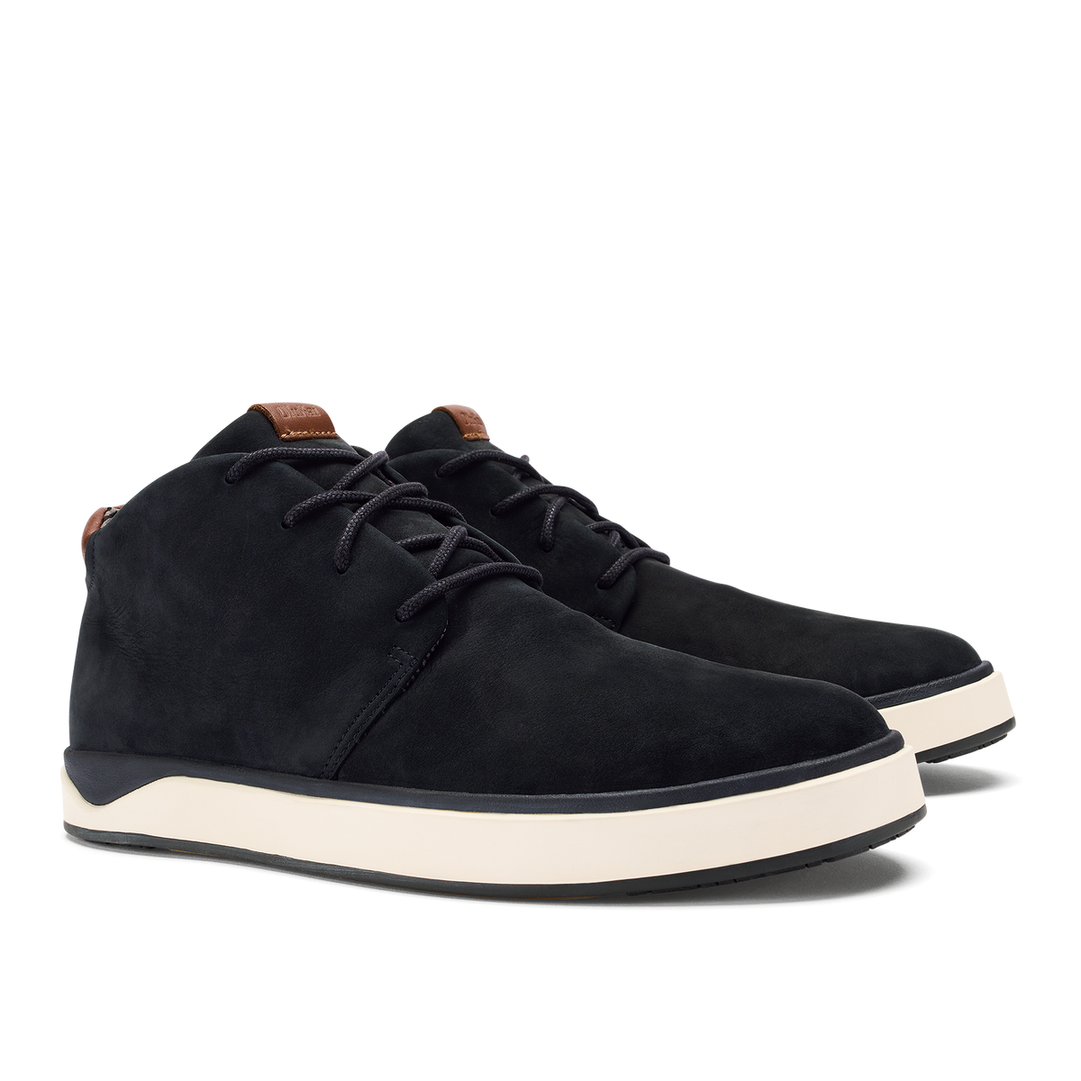 OluKai Customer Favorite | Papakū 'Ili Men’s Waterproof Leather Boots- Black