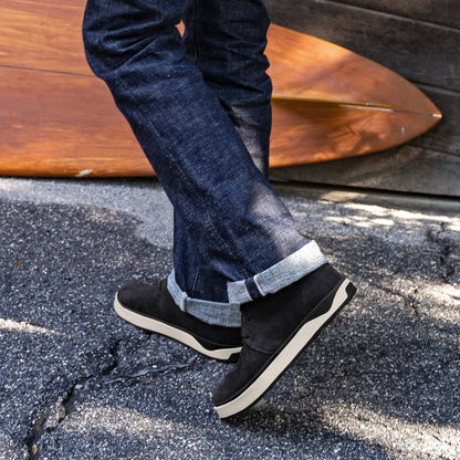 OluKai Customer Favorite | Papakū 'Ili Men’s Waterproof Leather Boots- Black