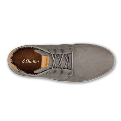 OluKai Great Value | Papakū 'Ili Men’s Waterproof Leather Boots- Graphite
