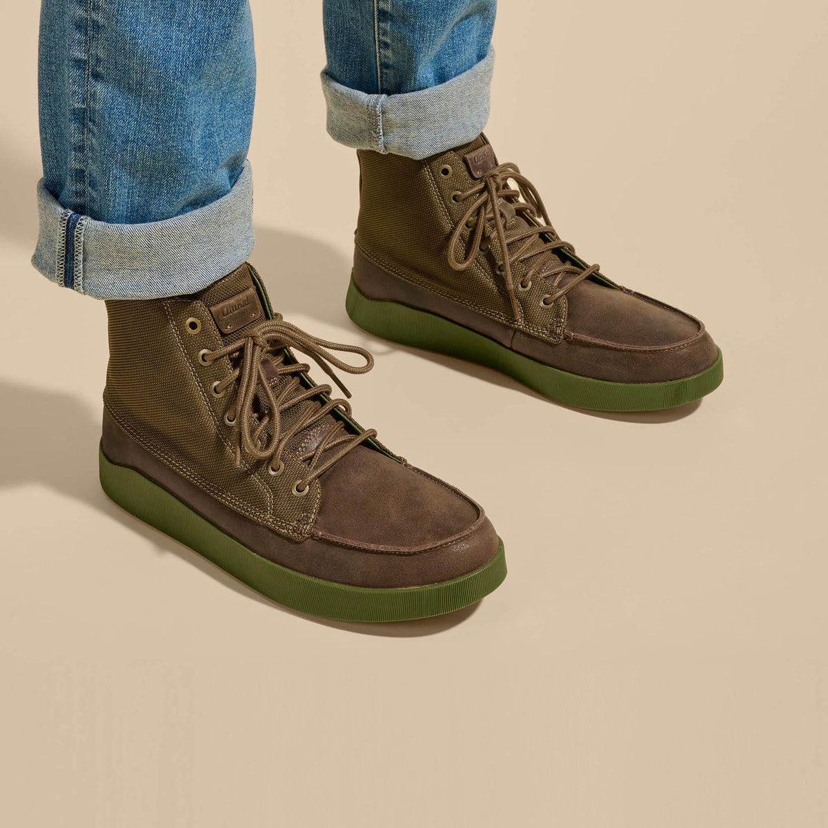 OluKai Latest | Mōlina Men’s Waterproof Leather Boots - Mustang Hanu