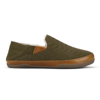 OluKai Hot Sale | Hanohano Men’s Waxed Canvas Slippers - Husk