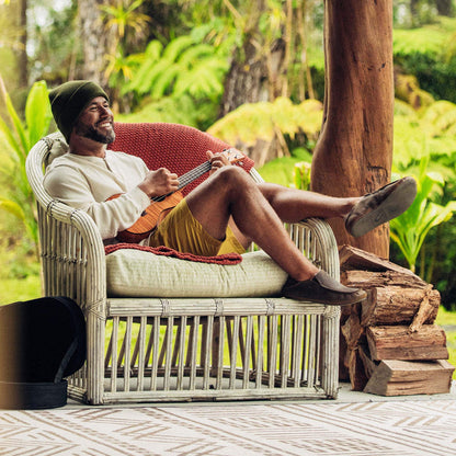 OluKai Featured | Moloā Men's Nubuck Leather Slippers - Dark Wood