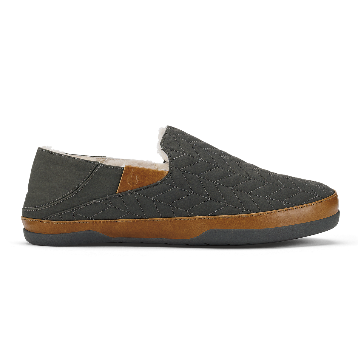 OluKai Customer Favorite | Hanohano Men’s Waxed Canvas Slippers - Dark Shadow
