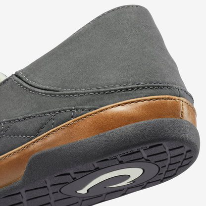 OluKai Customer Favorite | Hanohano Men’s Waxed Canvas Slippers - Dark Shadow