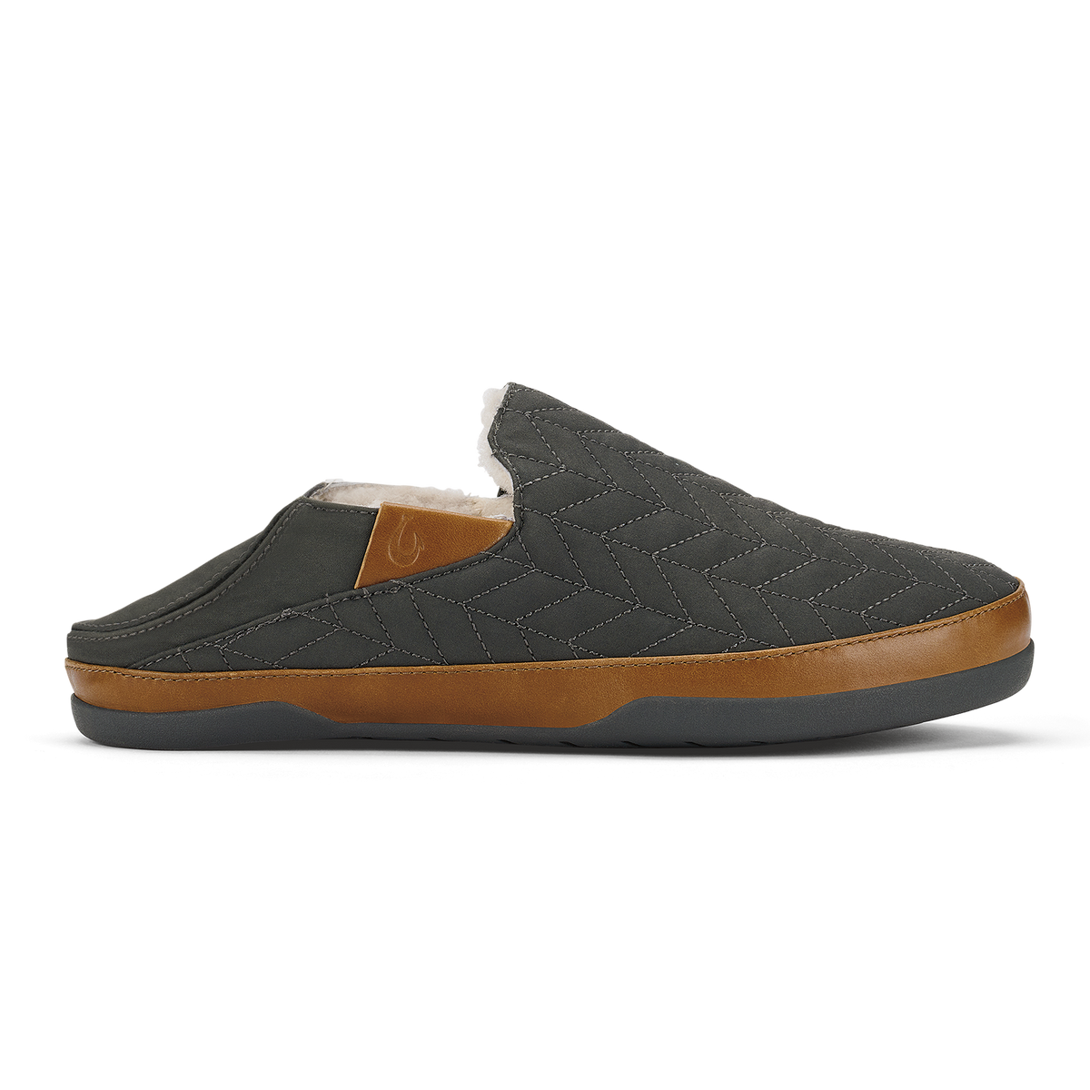OluKai Customer Favorite | Hanohano Men’s Waxed Canvas Slippers - Dark Shadow