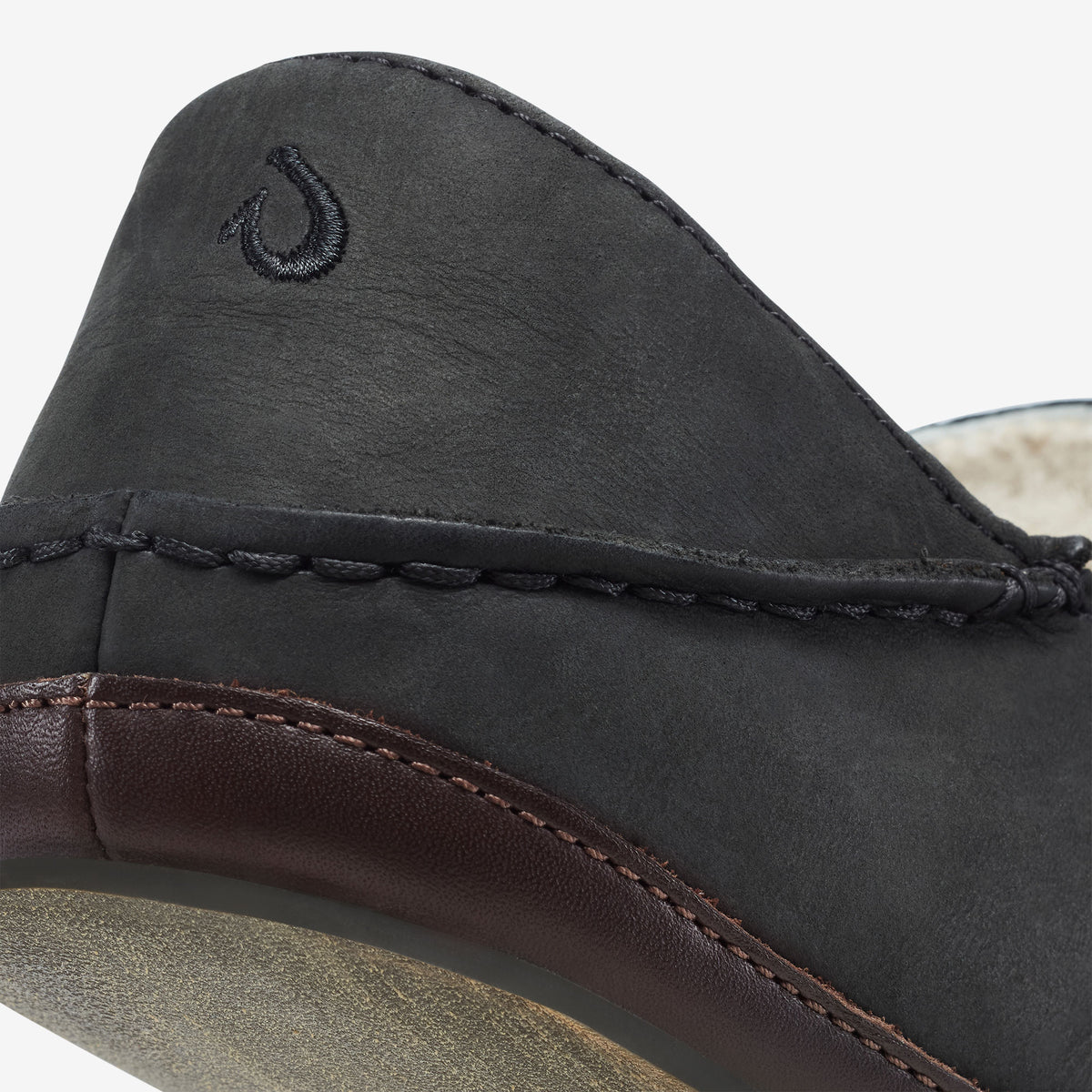 OluKai Smart Buy | Moloā Slipper - Black / Dk Java