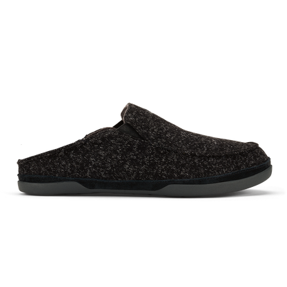 OluKai Exclusive | Moloā Hulu Men’s Wool Slippers - Black