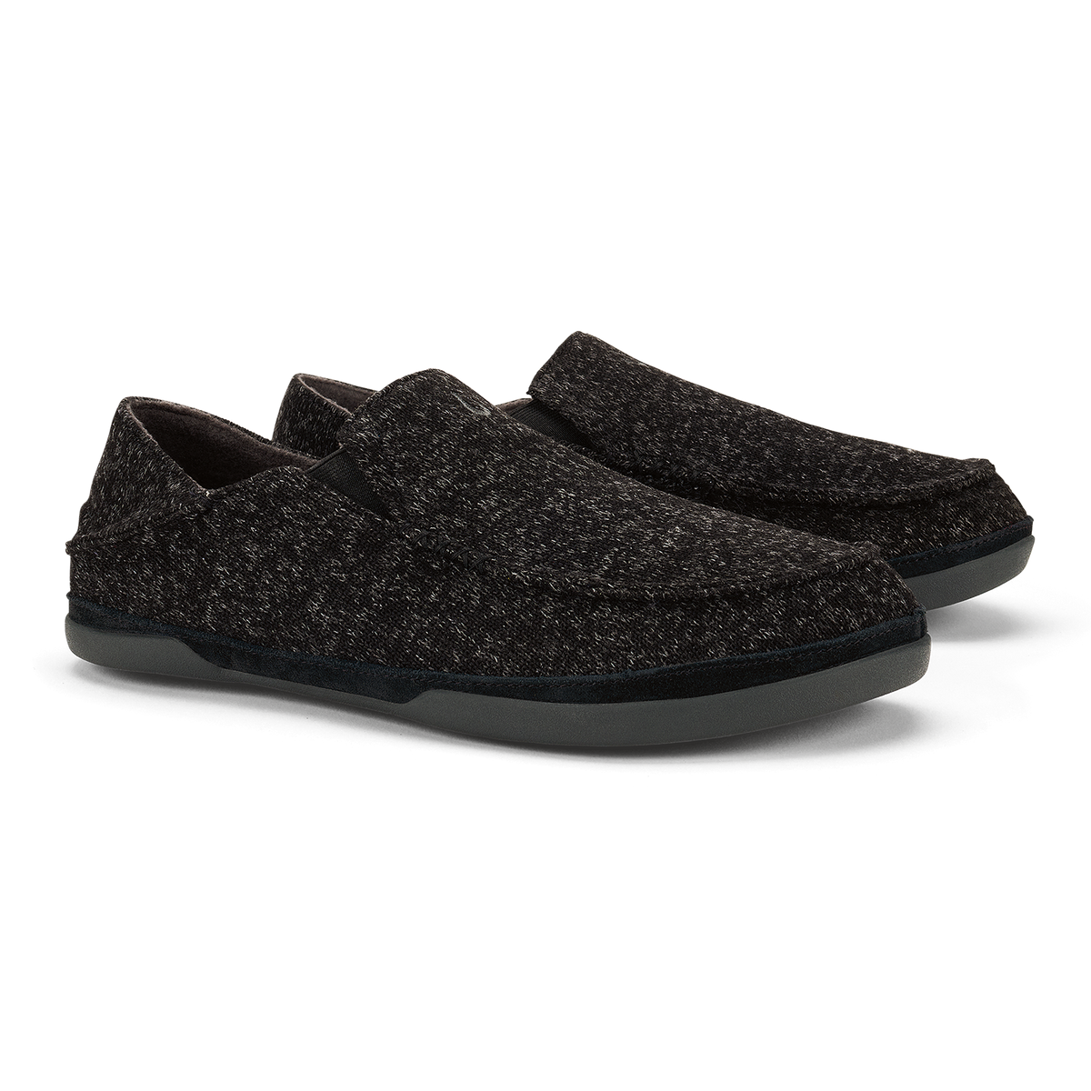 OluKai Exclusive | Moloā Hulu Men’s Wool Slippers - Black