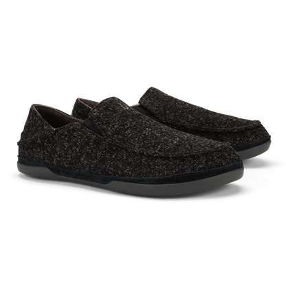 OluKai Exclusive | Moloā Hulu Men’s Wool Slippers - Black