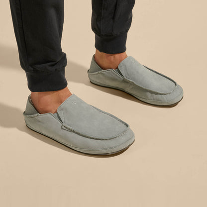 OluKai Hot Sale | Moloā Men's Leather Slippers - Kona Coffee