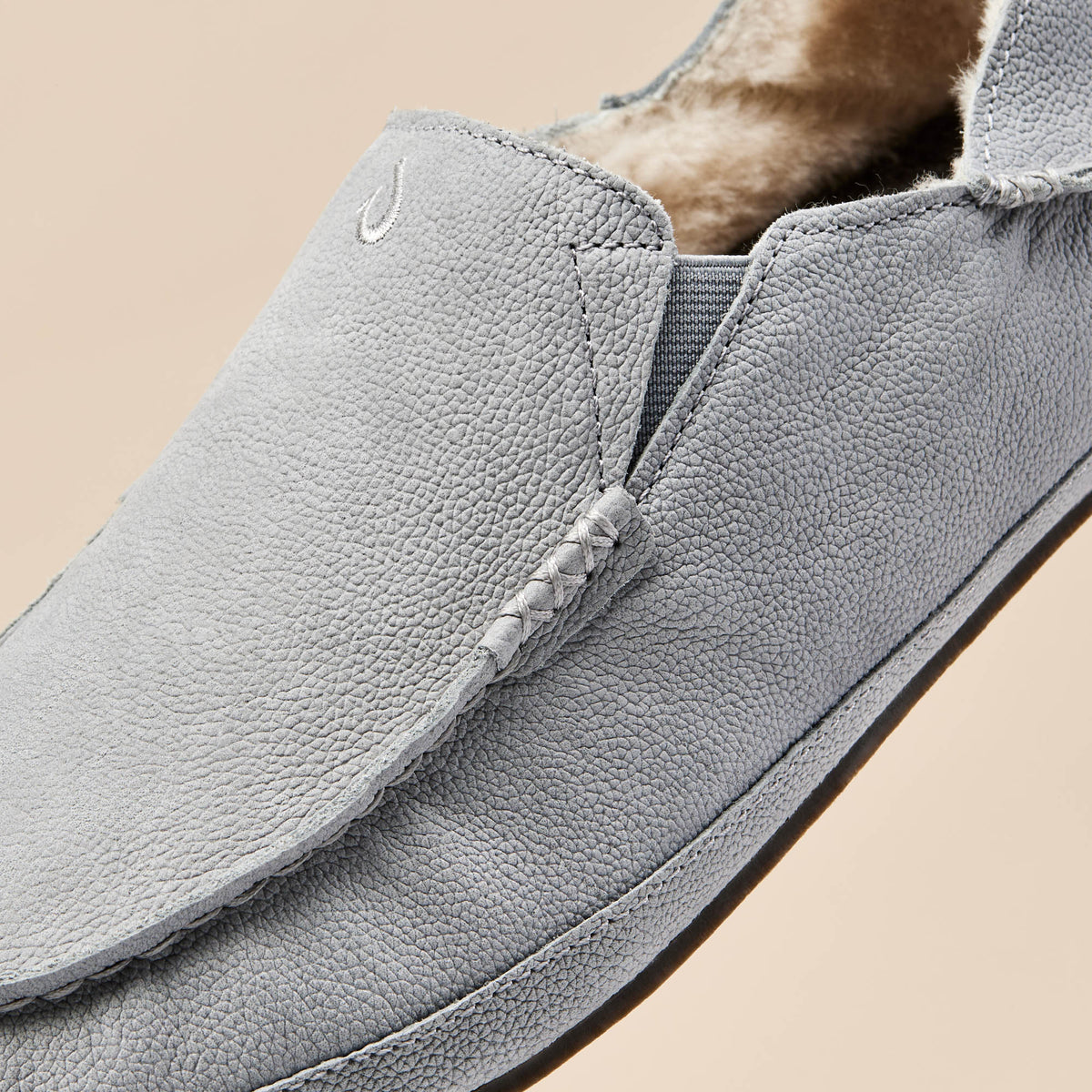 OluKai Hot Sale | Moloā Men's Leather Slippers - Kona Coffee