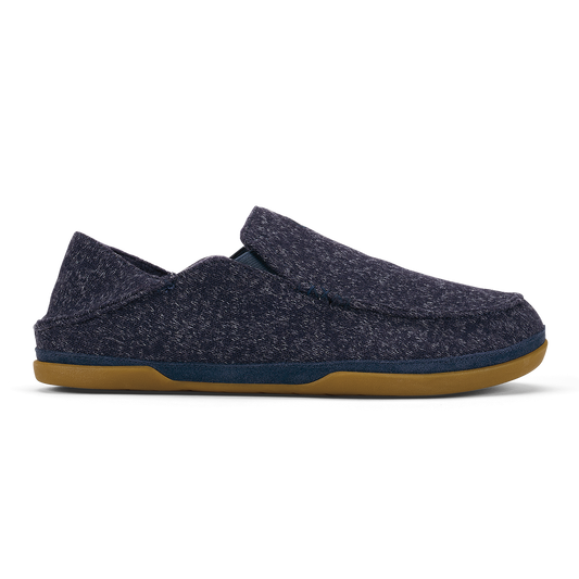 OluKai Recommended | Moloā Hulu Men’s Wool Slippers - Trench Blue