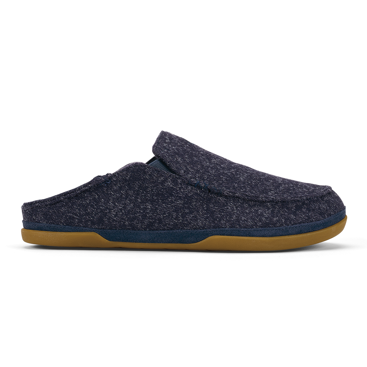 OluKai Recommended | Moloā Hulu Men’s Wool Slippers - Trench Blue