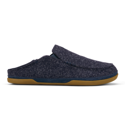OluKai Recommended | Moloā Hulu Men’s Wool Slippers - Trench Blue