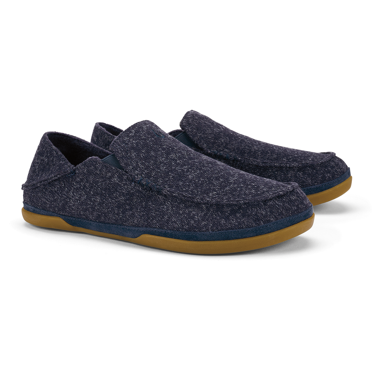 OluKai Recommended | Moloā Hulu Men’s Wool Slippers - Trench Blue