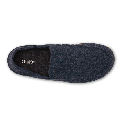 OluKai Recommended | Moloā Hulu Men’s Wool Slippers - Trench Blue