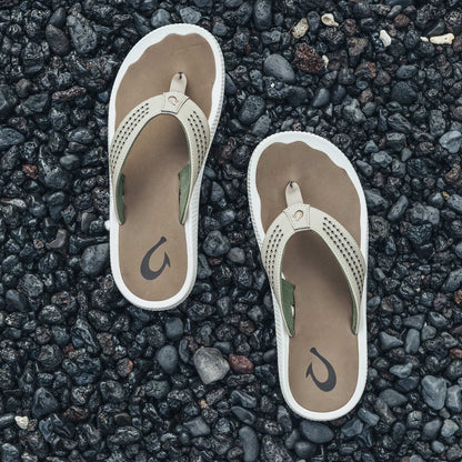 OluKai New | Ulele Men's Water-Ready Beach Sandals - Clay / Mustang