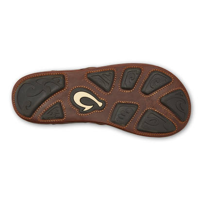OluKai Everyday | Mekila Men's Full-Grain Leather Beach Sandals - Natural