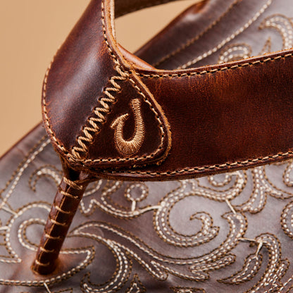 OluKai Everyday | Mekila Men's Full-Grain Leather Beach Sandals - Natural