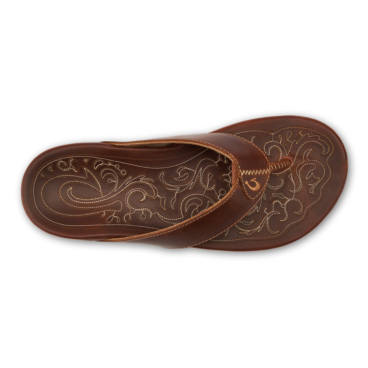 OluKai Everyday | Mekila Men's Full-Grain Leather Beach Sandals - Natural