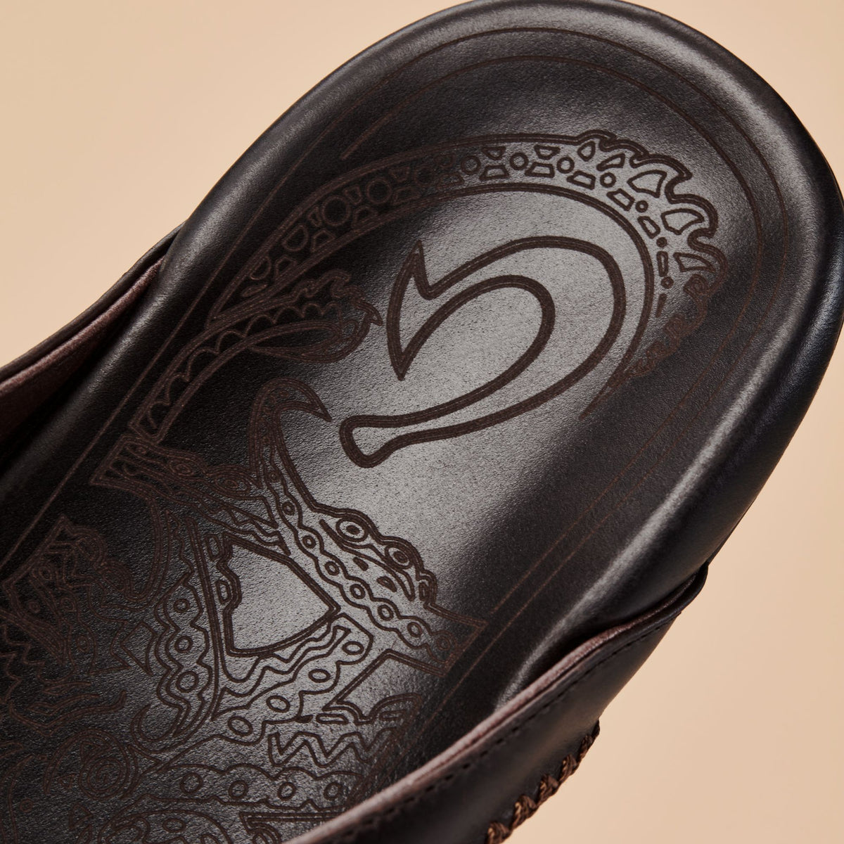 OluKai Customer Favorite | Mea Ola Men's Leather Beach Sandals - Dark Java