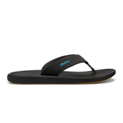 OluKai New | Ki‘i Men’s Water Ready Beach Sandals - Lava Rock / Bold Blue