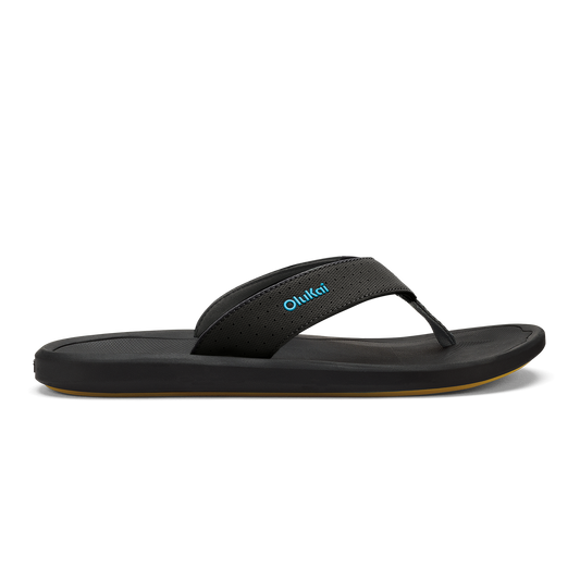 OluKai New | Ki‘i Men’s Water Ready Beach Sandals - Lava Rock / Bold Blue